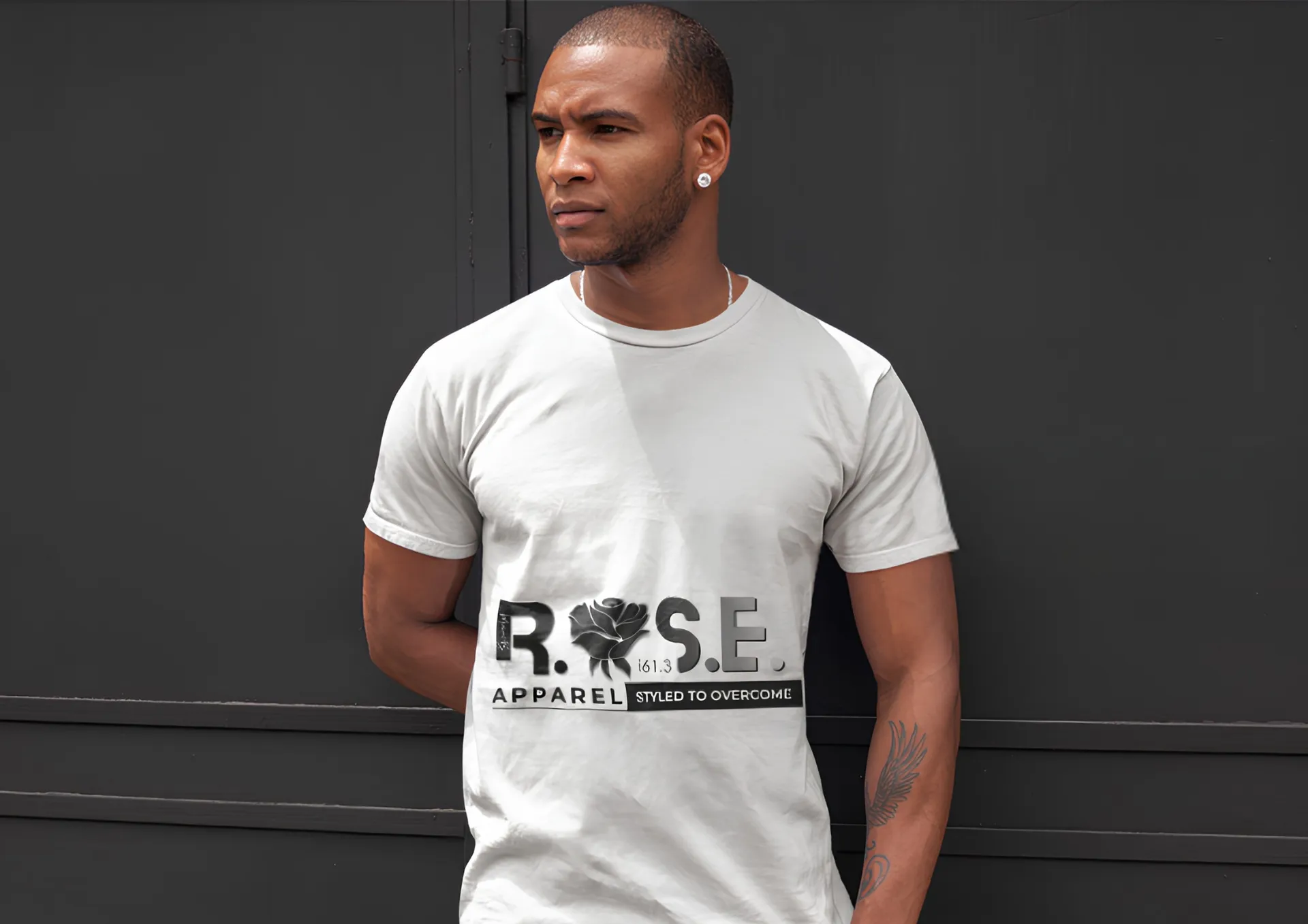 My Rose Apparel shirt in a studio